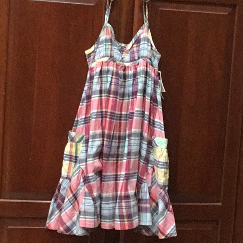 Ralph Lauren Plaid Pink Patch Dress